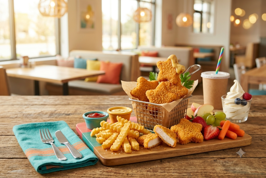 Star-Shaped Chicken Nuggets Kids Meal