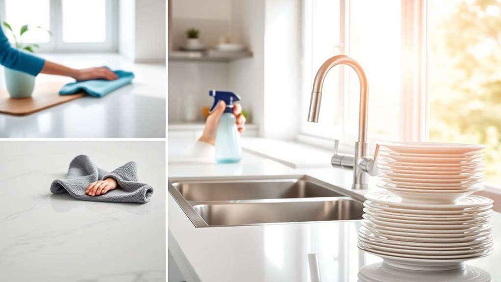 clean kitchen in three steps