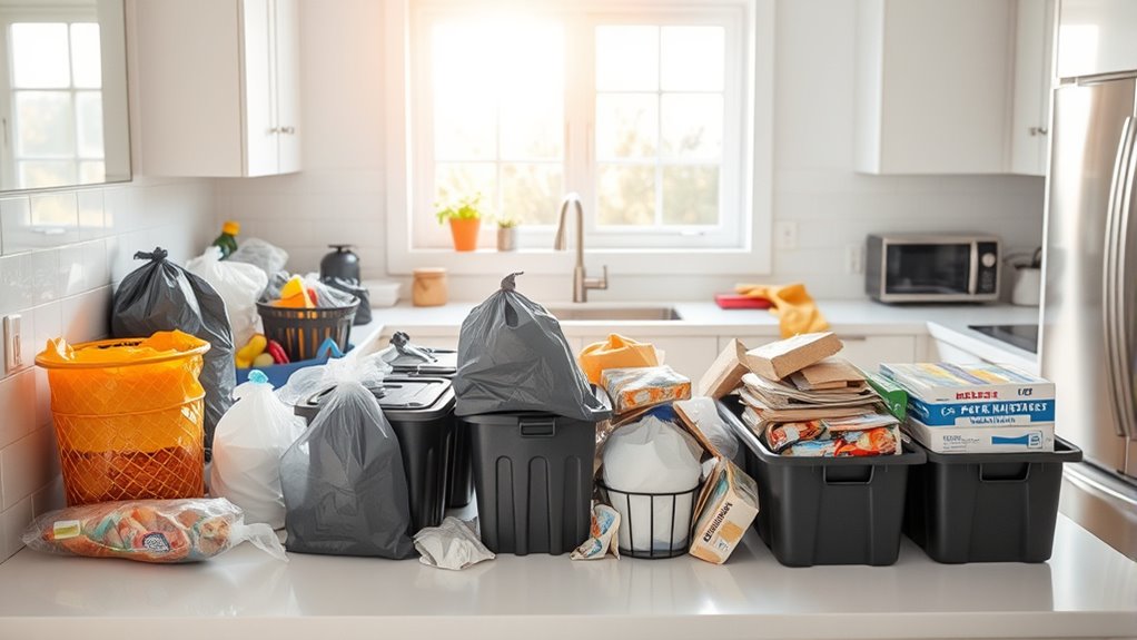clear clutter before cleaning