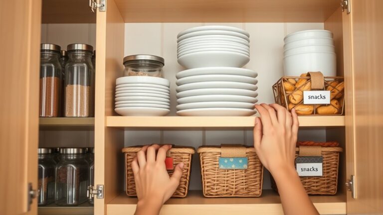 efficient cabinet organization tips