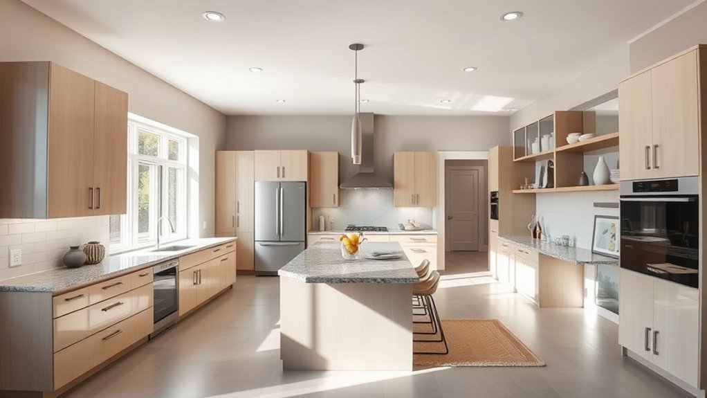 kitchen size and layout costs
