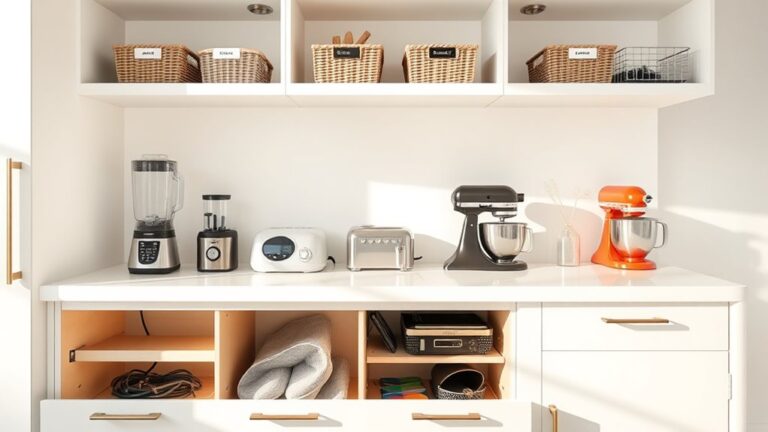 organized appliance storage tips