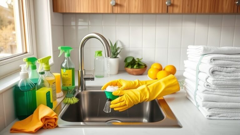 thorough kitchen cleaning process