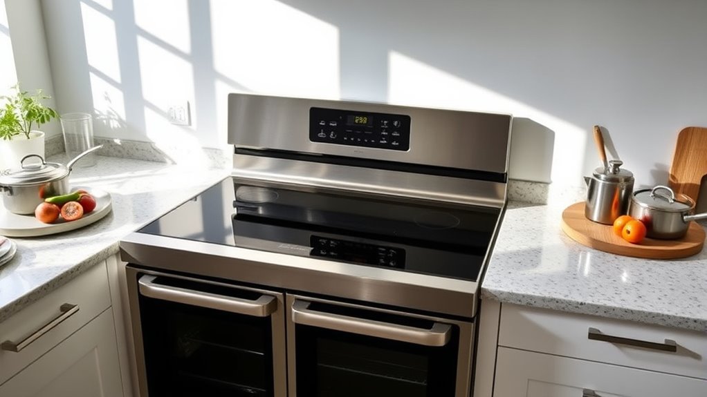 affordable double oven electric range
