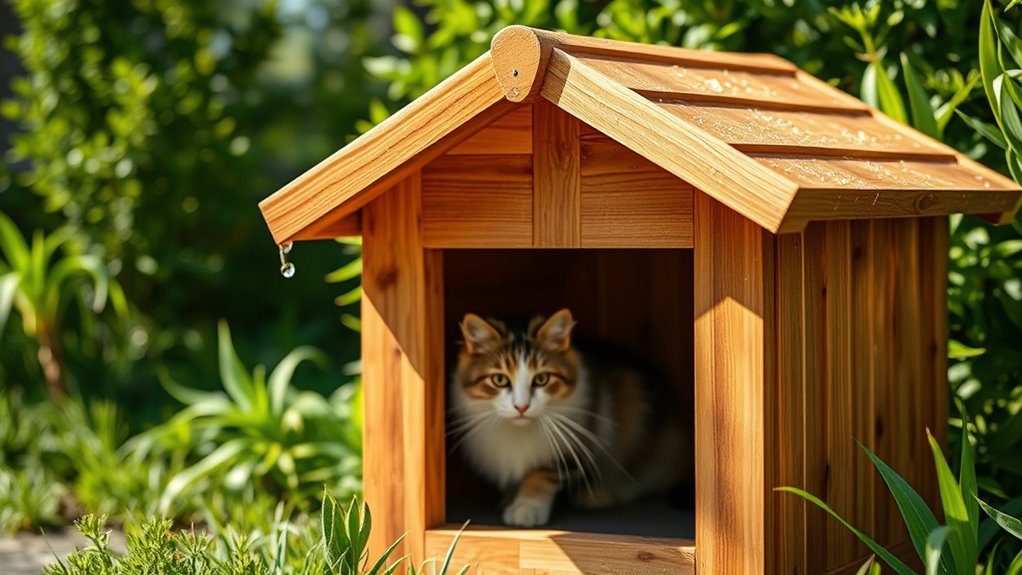 all weather insulated cat shelter