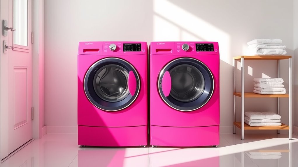colorful efficient laundry sets