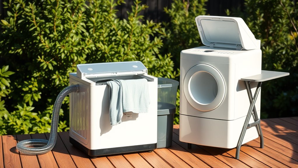 compare portable washer features