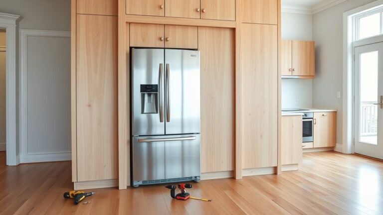 designing integrated refrigerator cabinetry