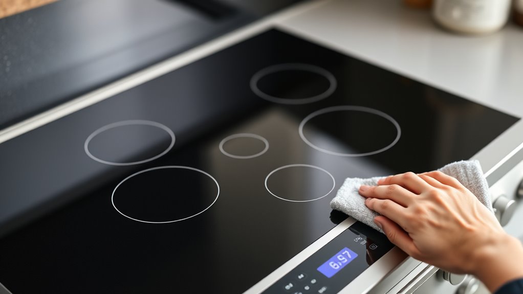 easy to clean smooth top range
