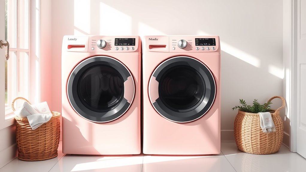elegant blush pink appliances