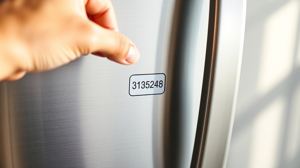 find your refrigerator model
