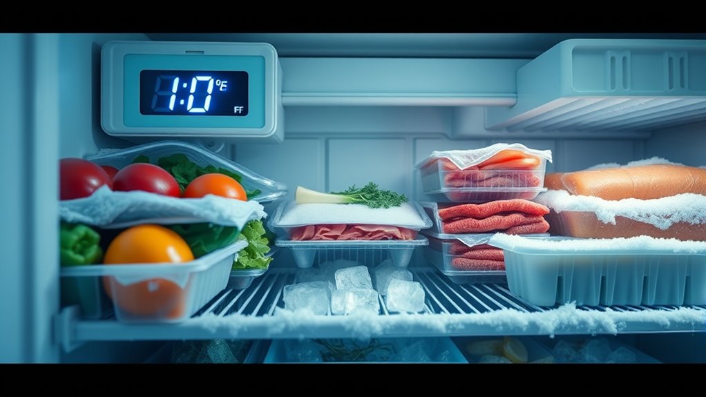 frozen food safe temperature