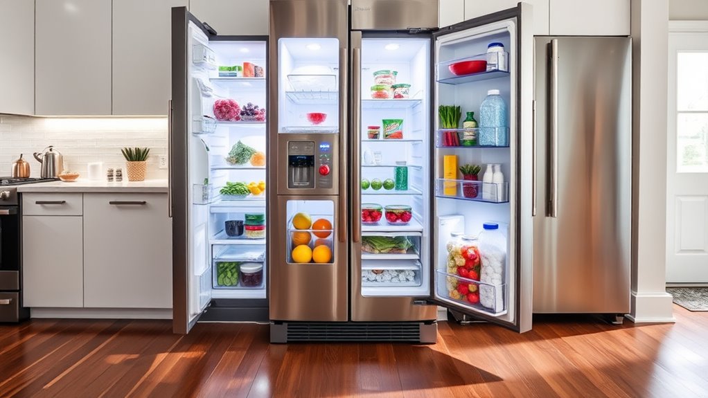 high capacity family refrigerator features