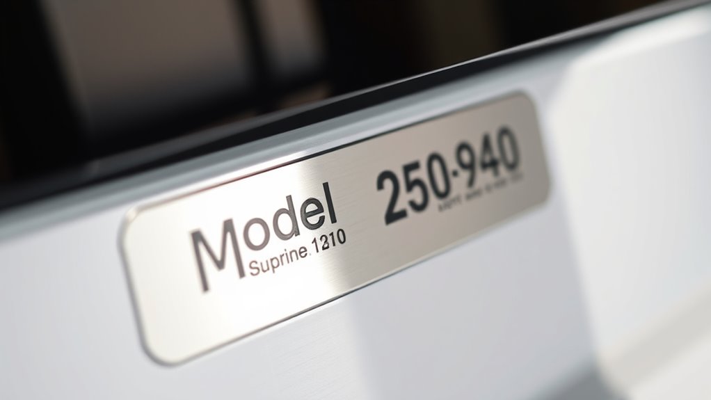 identify the correct model number