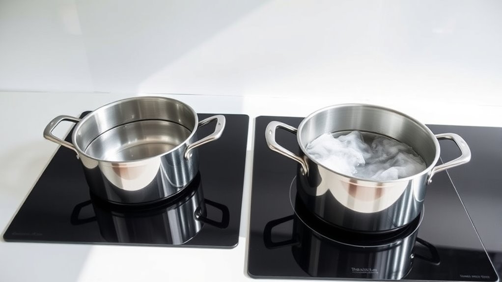 induction boils water faster