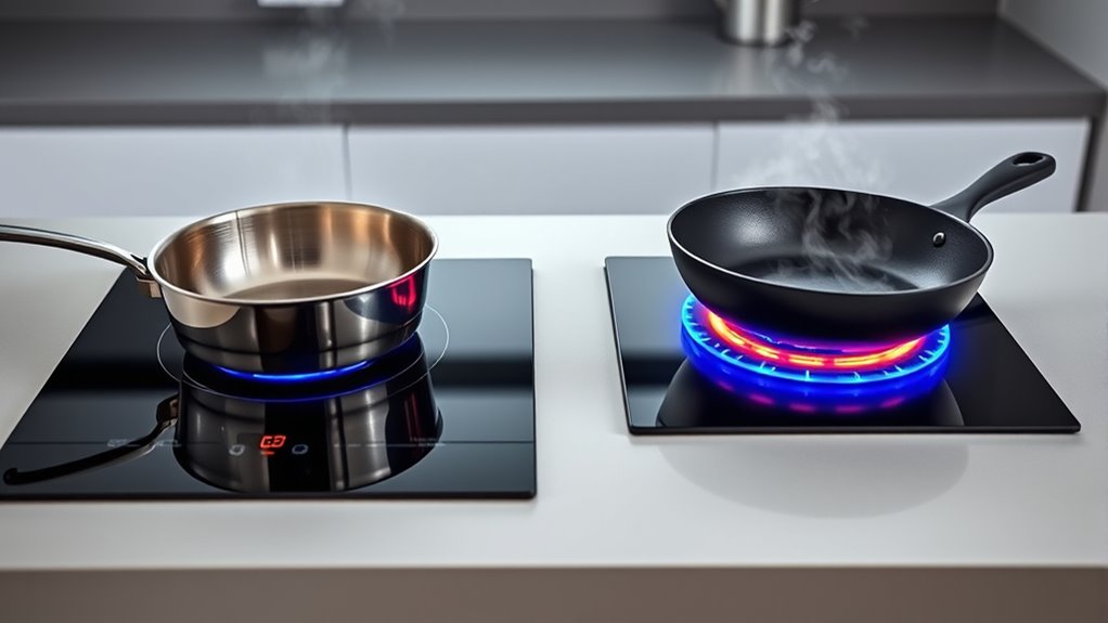 induction heats cookware faster