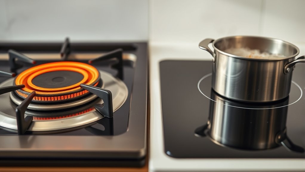 induction heats faster efficiently