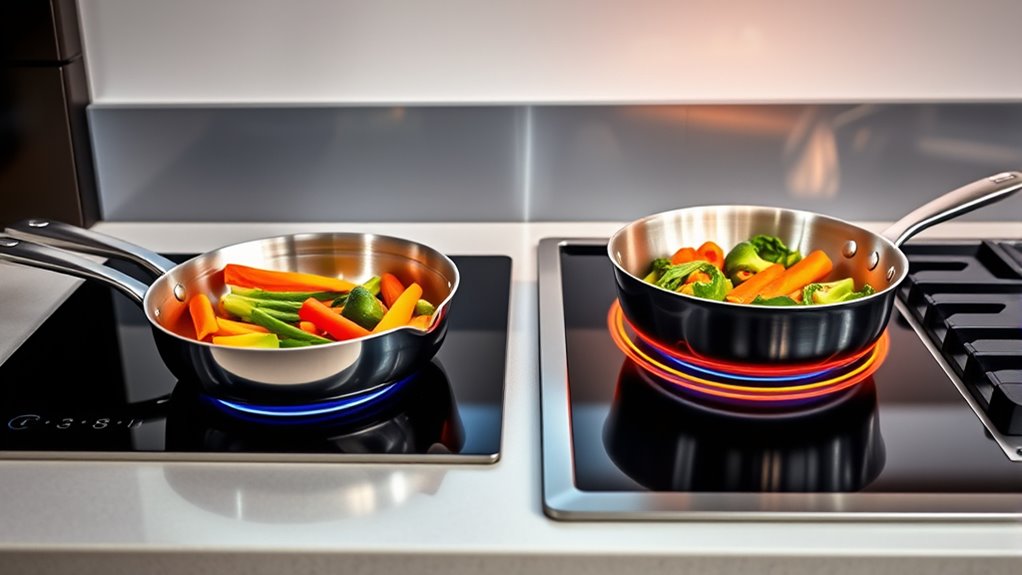 induction heats faster than electric