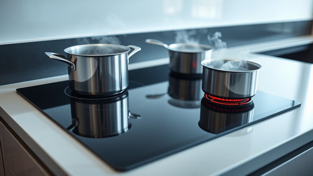 induction heats water faster