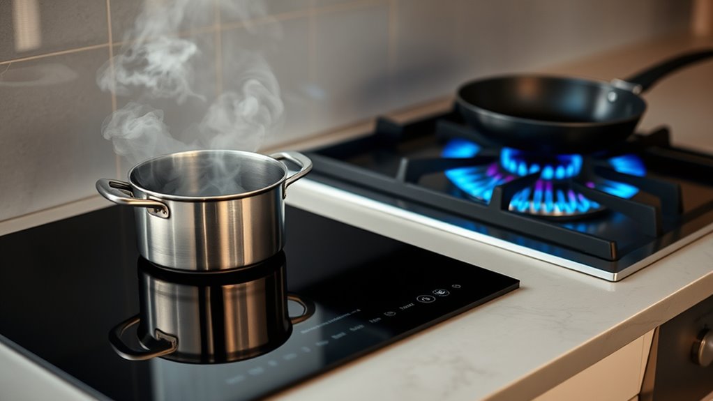 induction is safer option