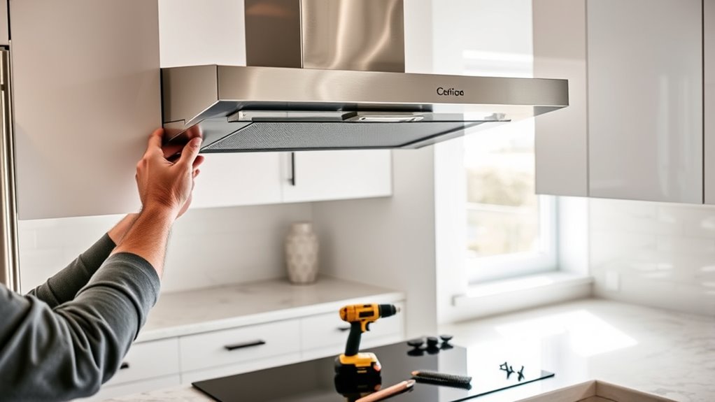 install microwave exhaust fan
