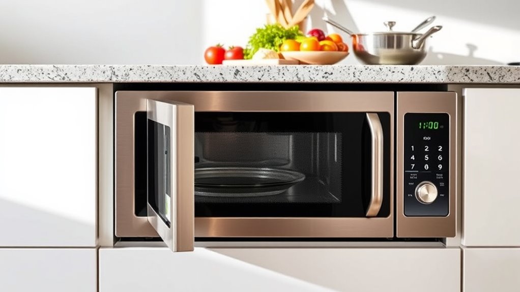 large powerful easy access microwave