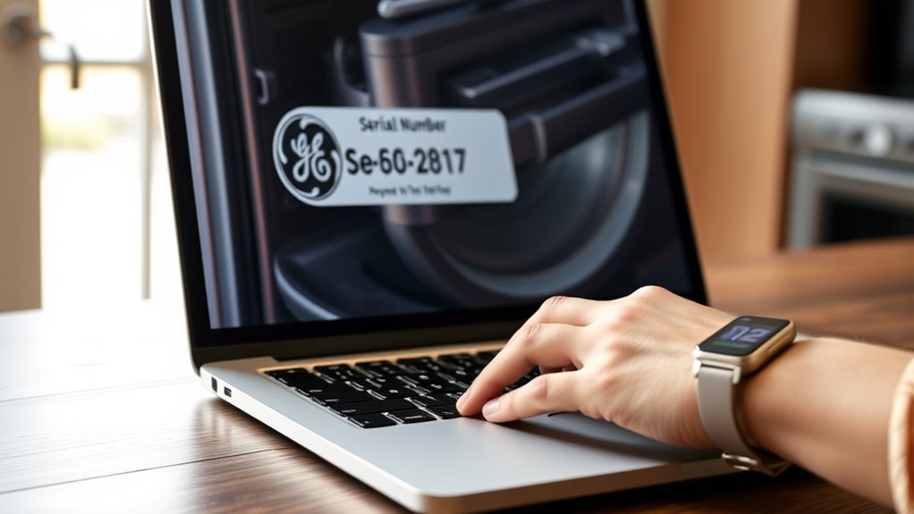 locate and record serial number