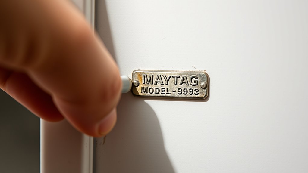locate appliance identification numbers