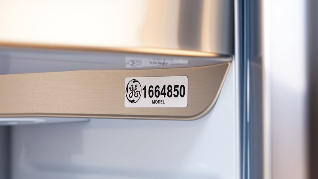 locate model number label