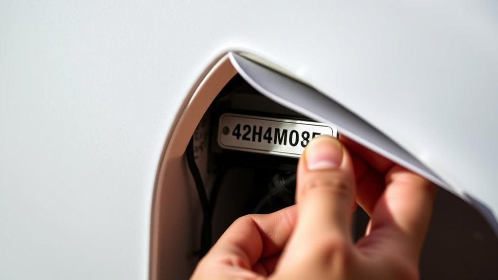 locate serial number locations carefully