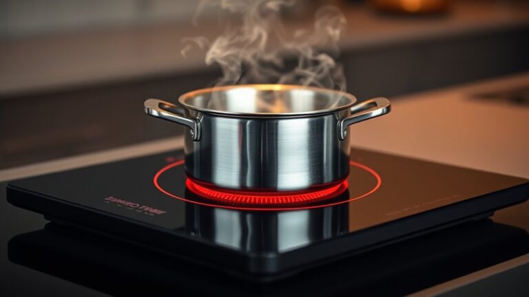 magnetic field heats cookware