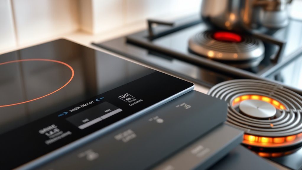 magnetic induction heats cookware