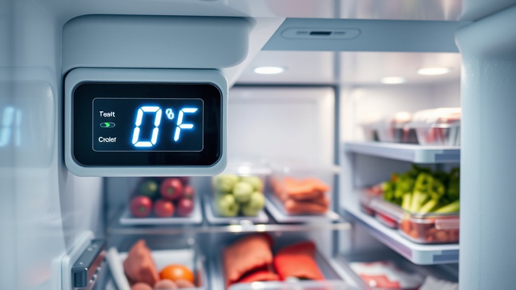 maintain freezing at 0 f