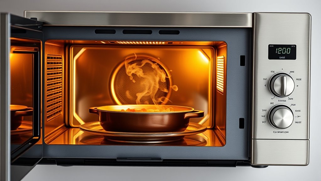 microwave and convection cooking