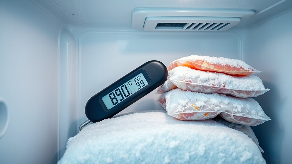 proper freezer thermometer placement