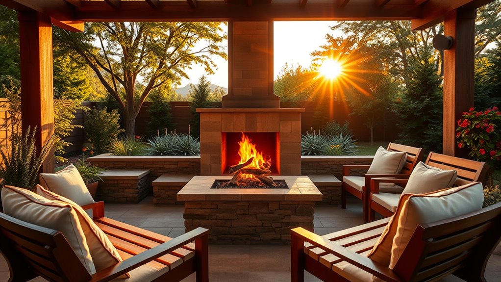 selecting outdoor fireplace options
