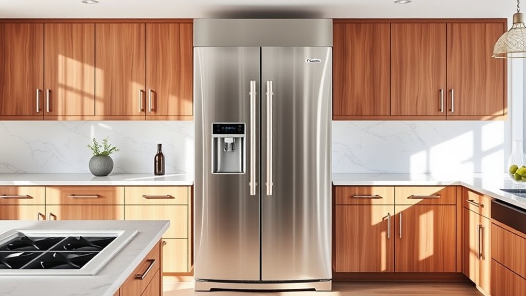 sleek spacious fresh food