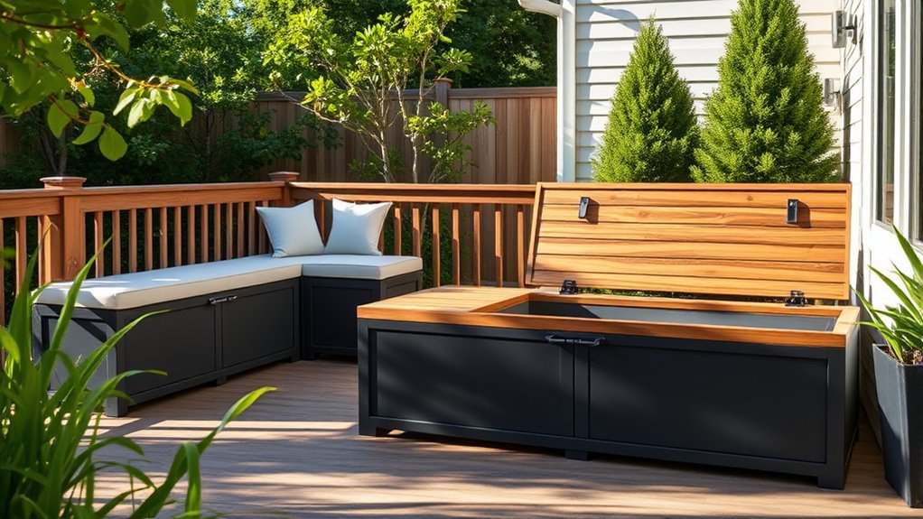 stylish weatherproof outdoor storage