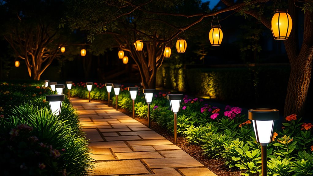 sun powered outdoor lighting