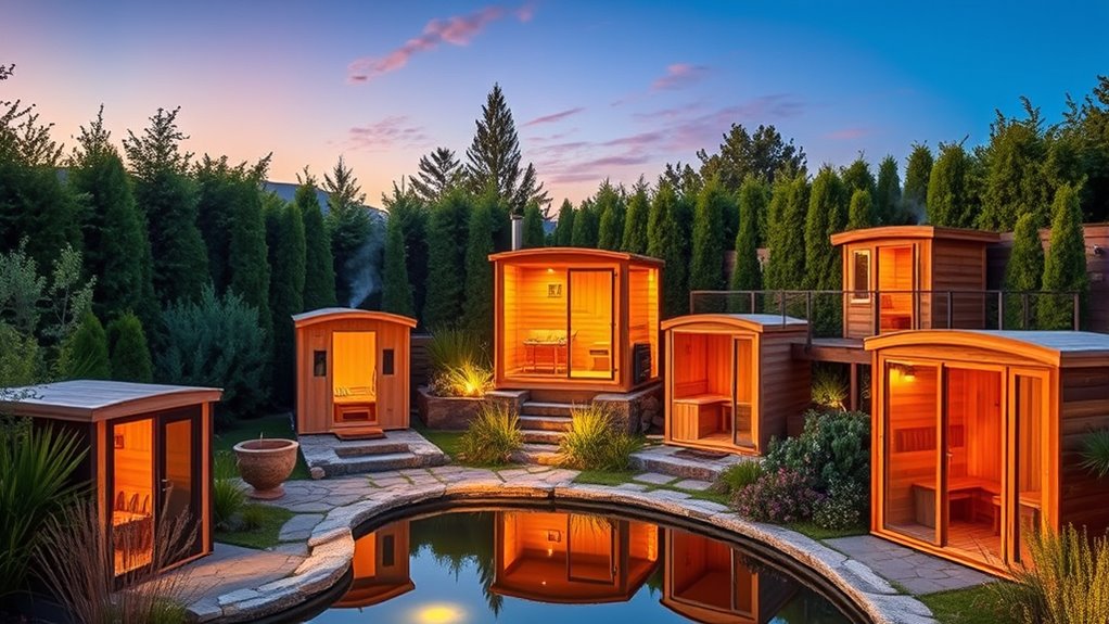 top backyard outdoor saunas