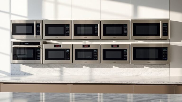 top convection microwave selections