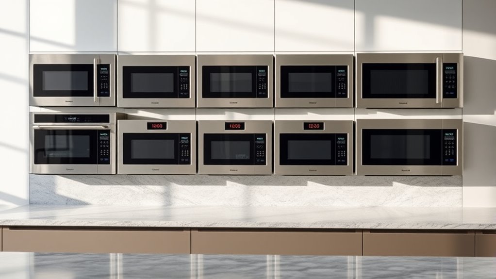 top convection microwave selections