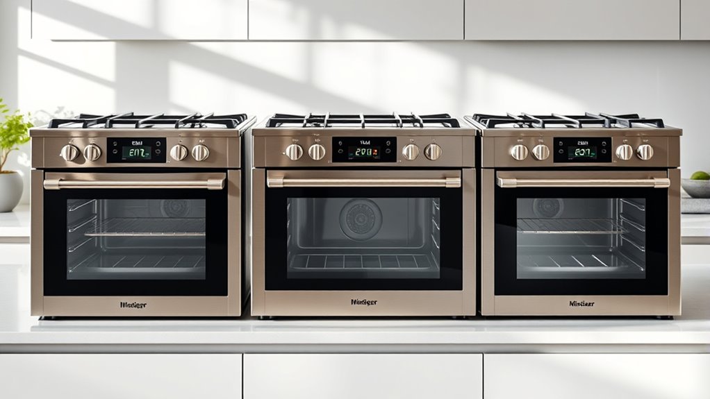 top double oven gas cookers