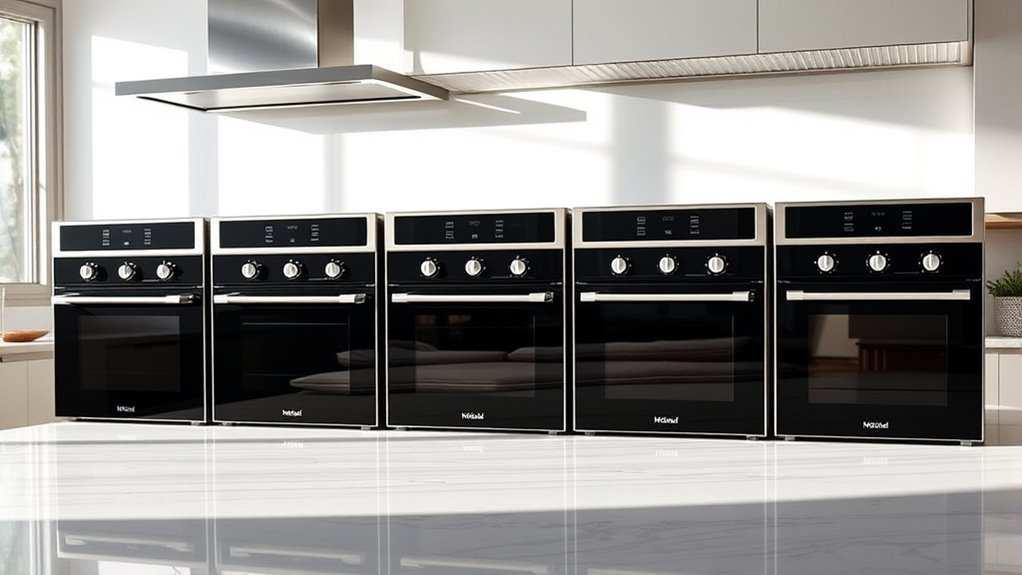top double oven induction ranges