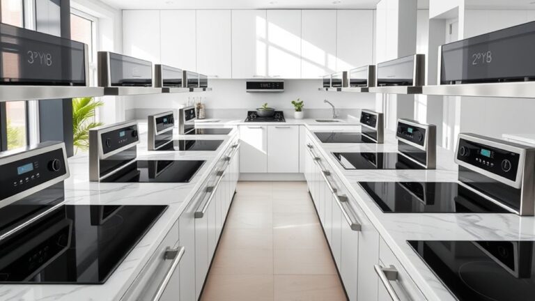 top double oven induction ranges