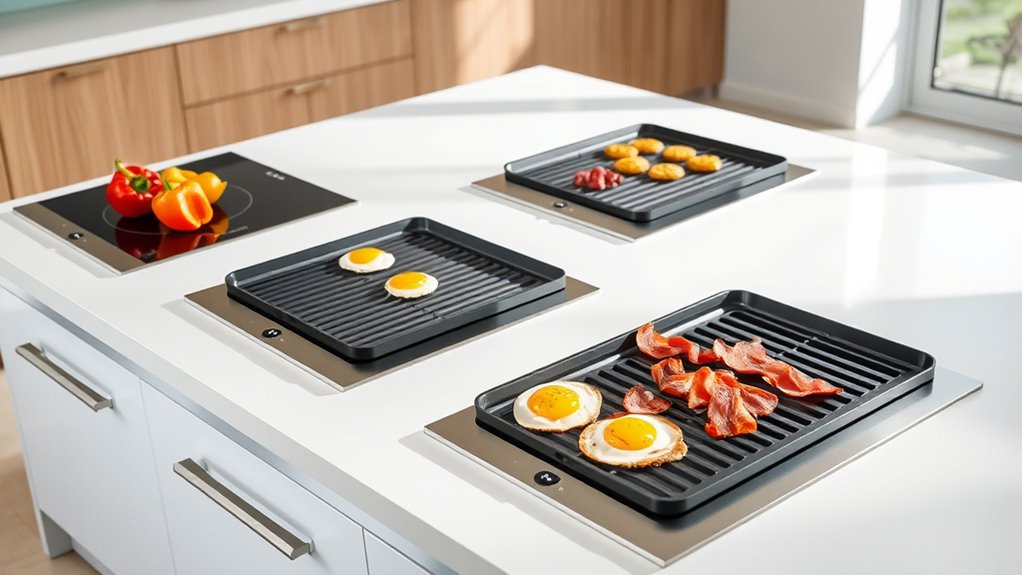 top electric stove griddles