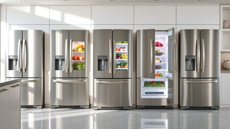 top four door french refrigerators
