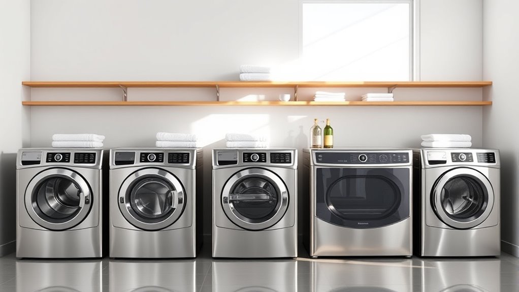 top gas washer sets