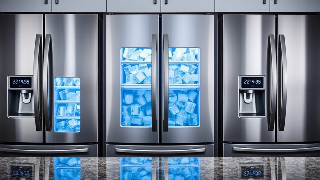 top nugget ice maker refrigerators