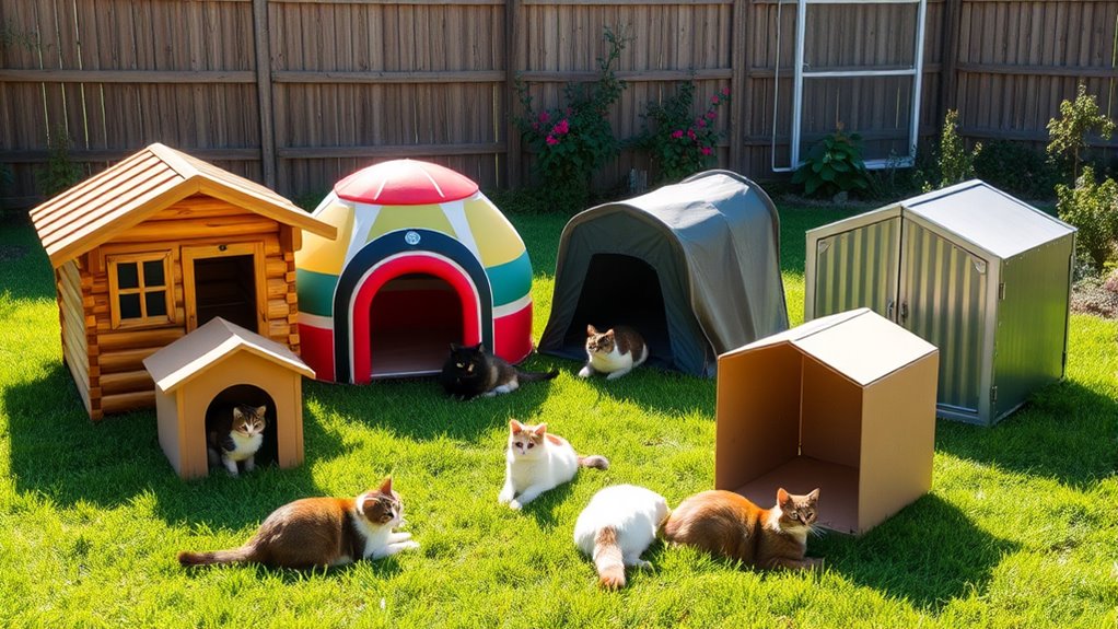 top outdoor cat houses